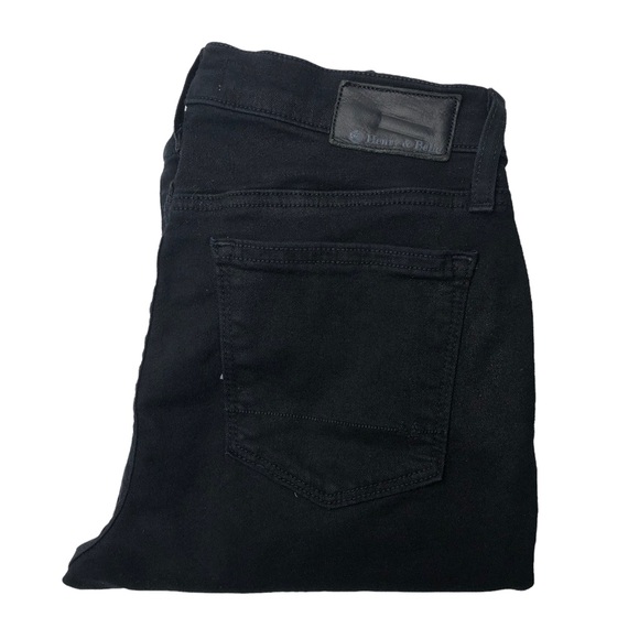 Henry & Belle Black Super Skinny Ankle Biker Jeggings in Slick - Picture 1 of 16